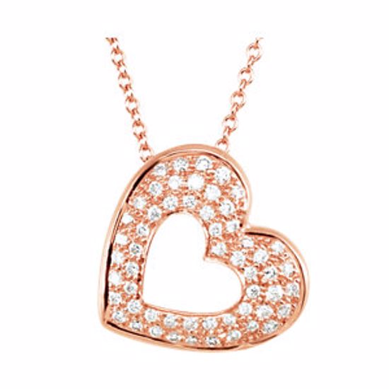 69953:102:P Diamond Heart Necklace