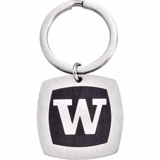 650511:107:P Washington Huskies Logo Stainless Steel Key Chain