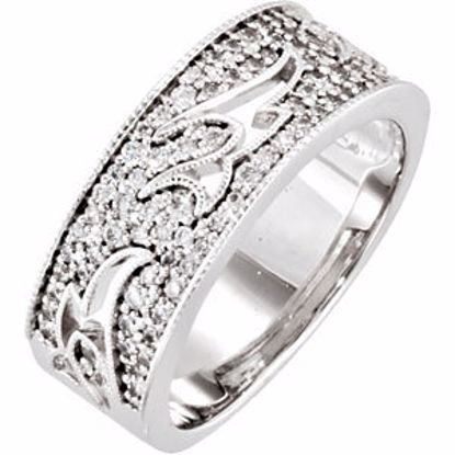 68214:103:P Continuum Sterling Silver 1/2 CTW Diamond Anniversary Band