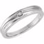 650005:105:P Sterling Silver .01 CTW Diamond Illusion Band Size 8