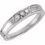 650004:106:P Sterling Silver .02 CTW Diamond Illusion Band Size 9