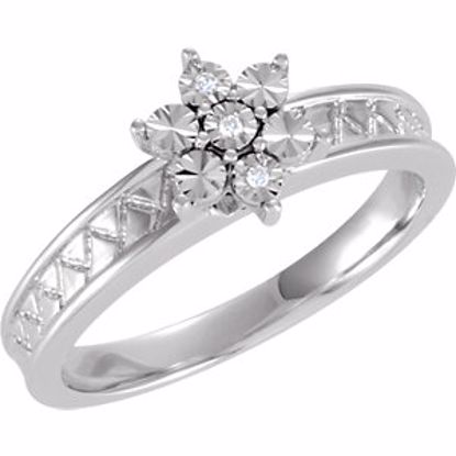 650020:103:P .015 CTW Diamond Illusion Engagement Ring