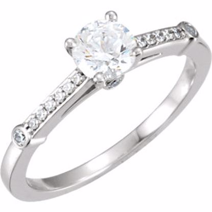 121596:114:P 14kt White 5/8 CTW Diamond Engagement Ring