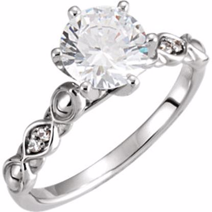 121954:211:P 14kt White 1/3 CTW Diamond Sculptural Engagement Ring