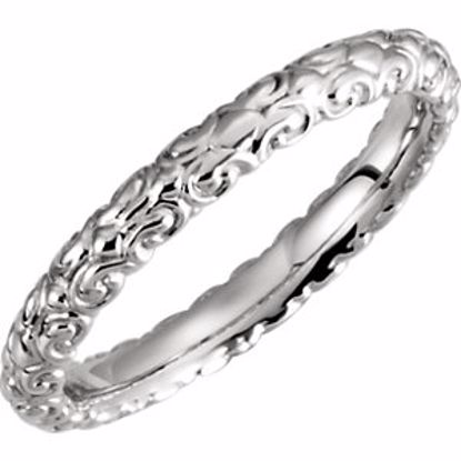 121974:1620:P Continuum Sterling Silver Sculptural-style Band Size 7.5