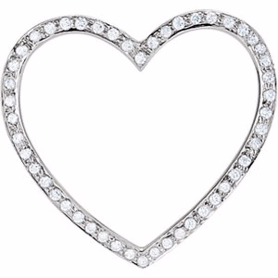 650263:60000:P Cubic Zirconia Heart Pendant