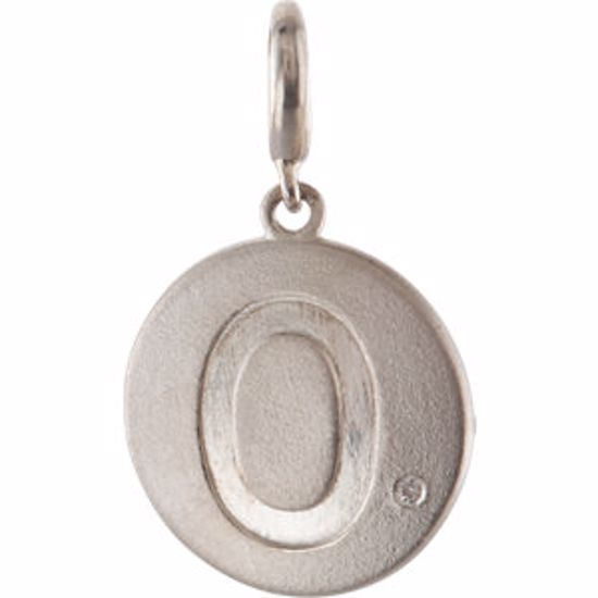 85542:60000:P .005 CTW Diamond Number "0" Disc Charm