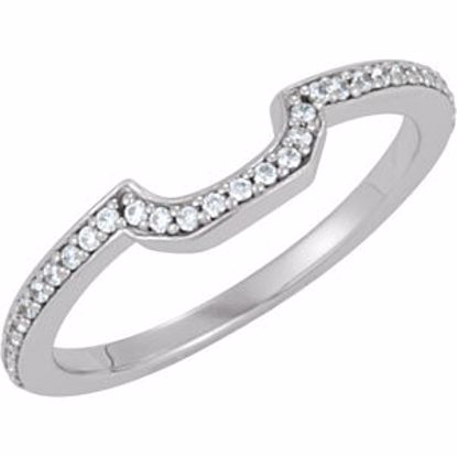 121636:60003:P 14kt White 1/6 CTW Diamond Band