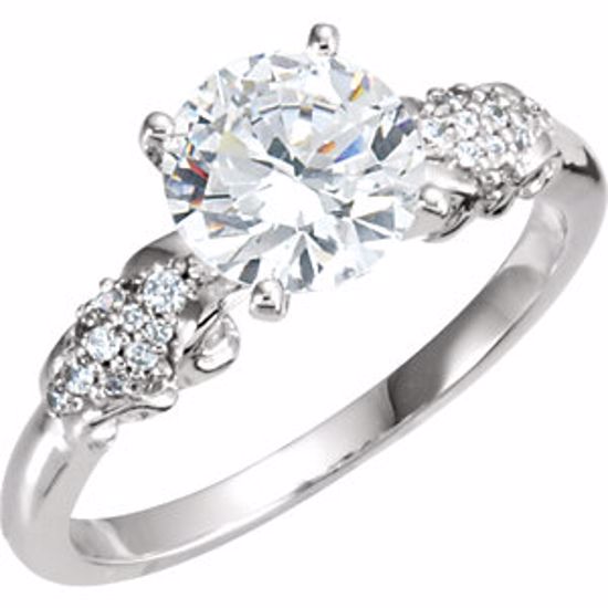 121979:208:P Continuum Sterling Silver Cubic Zirconia & 1/6 CTW Diamond Ring Size 7.5