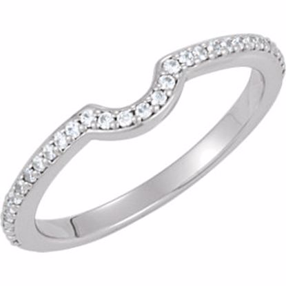 67795:112:P 10kt White 1/6 CTW Diamond Engagement Matching Band