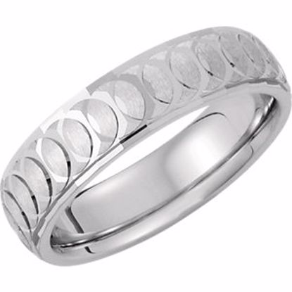 5640:128804:P Sterling Silver 6mm Comfort-Fit Band Size 12