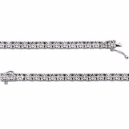 650792:60000:P Sterling Silver 1/2 CTW Diamond Line 8.5" Bracelet