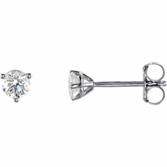 66233:60051:P 18kt White 1/3 CTW Diamond Stud Earrings