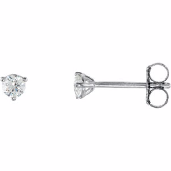 66233:60053:P 18kt White 1/5 CTW Diamond Stud Earrings