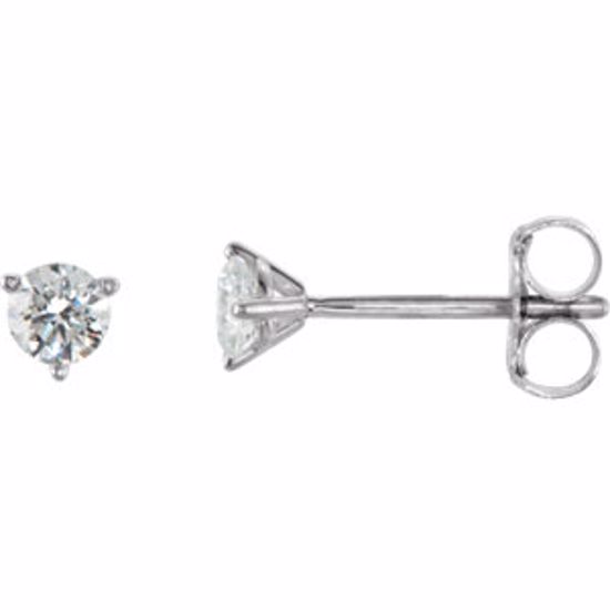 66233:60057:P 18kt White 1/4 CTW Diamond Stud Earrings