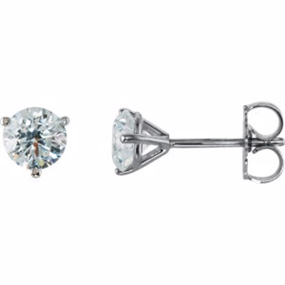 66233:600630:P Platinum 1 CTW Diamond Stud Earrings