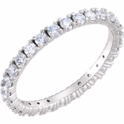 122026:417:P Platinum 7/8 CTW Diamond Eternity Band Size 7