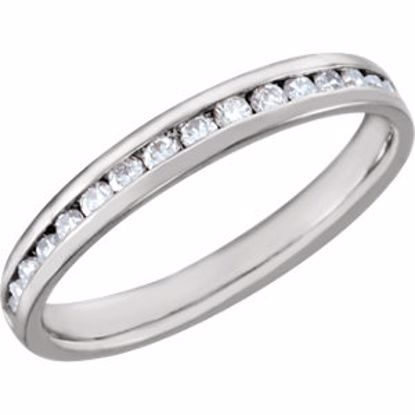 122033:192:P Platinum 1/3 CTW Diamond Channel Band