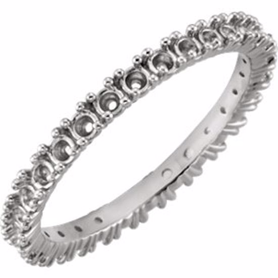 122026:148:P 18kt White 7/8 CTW Diamond Eternity Band Size 7