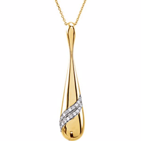 85662:200:P 14kt Yellow 1/3 CTW Diamond 18" Necklace