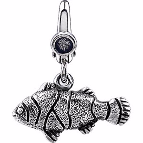 650990:600:P Sterling Silver Clown Fish Charm