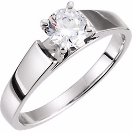 4558:60004:P Continuum Sterling Silver 1/4 CTW Diamond Engagement Ring
