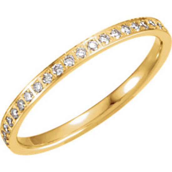 651019:203:P 14kt Yellow 3/8 CTW Diamond Eternity Band Size 6