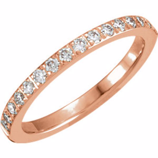 651020:303:P 14kt Rose 1/3 CTW Diamond Anniversary Band