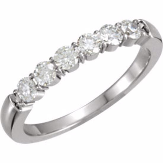 651029:101:P 14kt White 1/2 CTW Diamond Anniversary Band