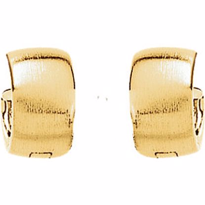 21643:234282:P 14kt Yellow 11.5mm Hinged Earrings