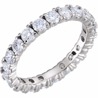 122026:468:P 14kt White 2 1/5 CTW Diamond Eternity Band Size 8