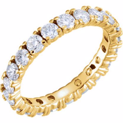 122026:471:P 14kt Yellow 1 9/10 CTW Diamond Eternity Band Size 5.5