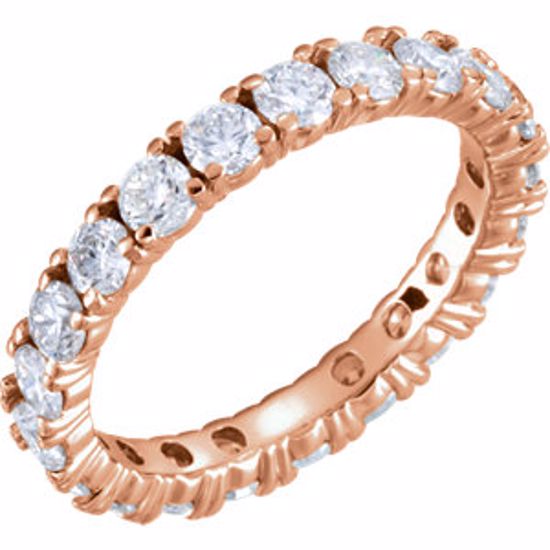 122026:478:P 14kt Rose 2 1/8 CTW Diamond Eternity Band Size 7.5