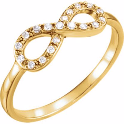 651088:60000:P 14kt Yellow 1/8 CTW Diamond Infinity Ring