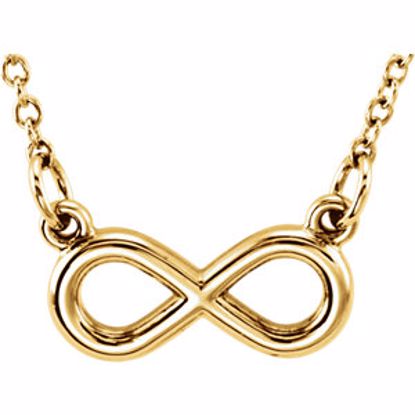 85795:1001:P 14kt Yellow Infinity 18" Necklace