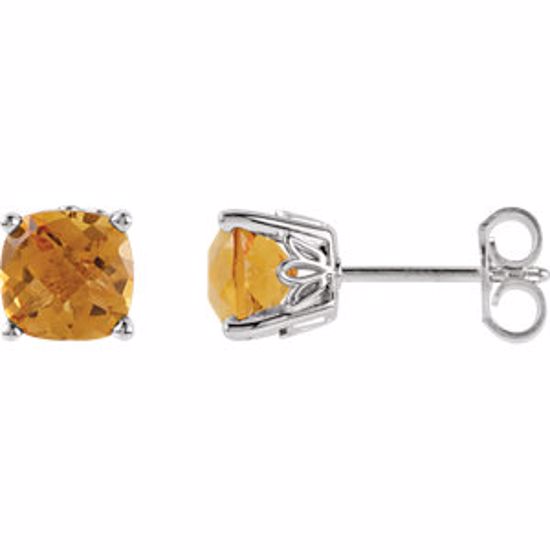 28190:70013:P Sterling Silver Citrine Earrings