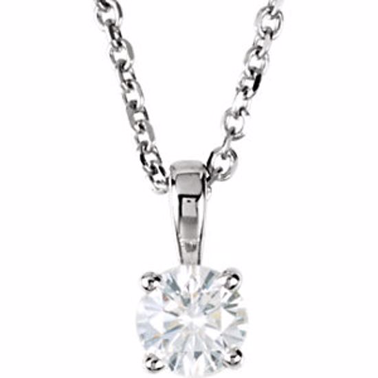 28392:60001:P 14kt White 1/4 CTW Diamond 18" Necklace