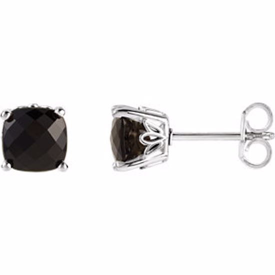 28190:70019:P Sterling Silver Onyx Earrings