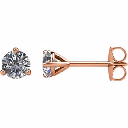 66233:60070:P 14kt Rose 1/2 CTW Diamond Stud Earrings