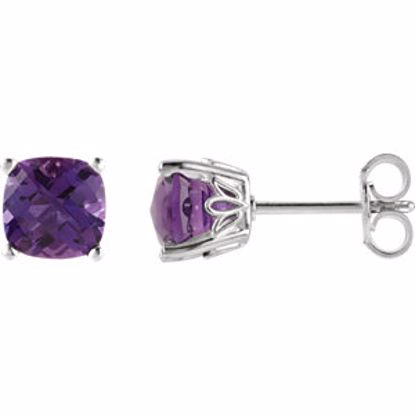 28190:70037:P Sterling Silver Amethyst Earrings