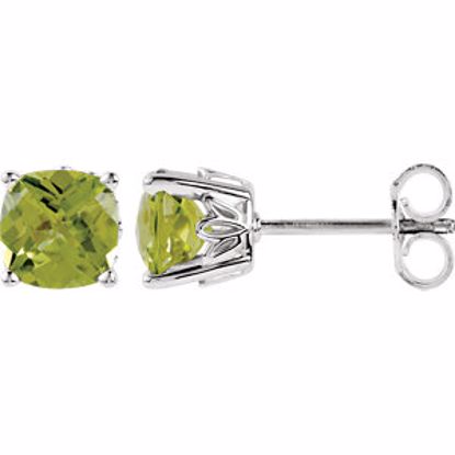 28190:70043:P Sterling Silver Peridot Earrings