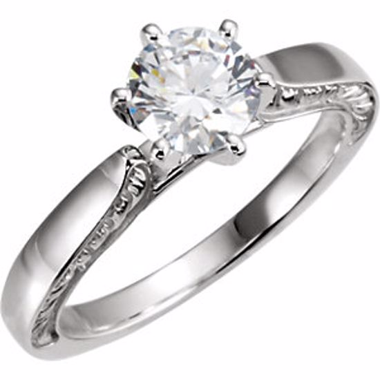 121971:1022:P Continuum Sterling Silver Cubic Zirconia Engagement Ring