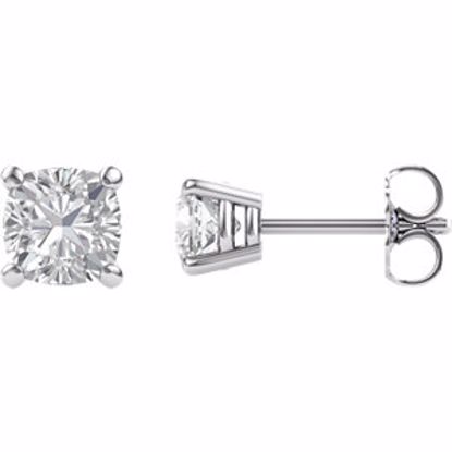 67026:23346:P Charles & Colvard Moissanite® 4-Prong Stud Earrings