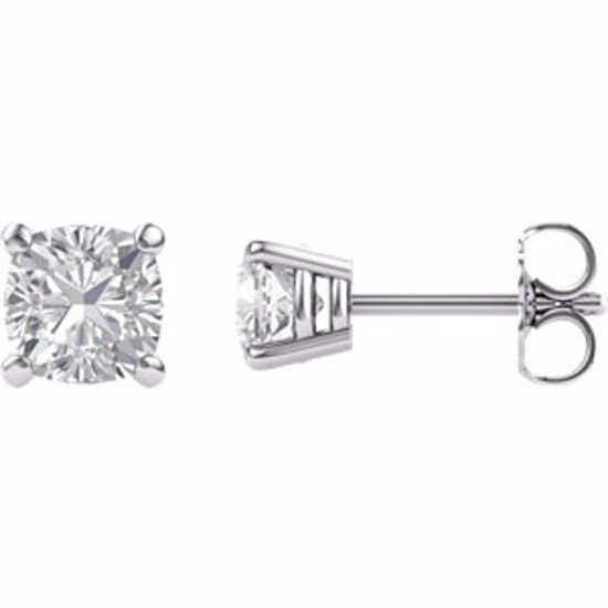 67026:23346:P Charles & Colvard Moissanite® 4-Prong Stud Earrings