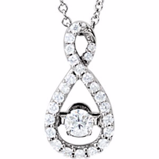 651287:60000:P 14kt White 1/3 CTW Diamond 18" Mystara® Necklace