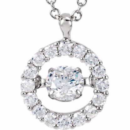 651289:60000:P 14kt White 1/2 CTW Diamond 18" Mystara® Necklace