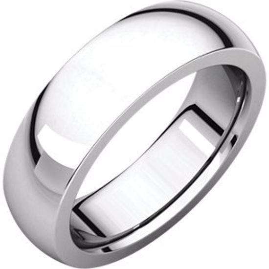 IRH9:1431390:P Sterling Silver 6 mm Heavy comfort Fit Band