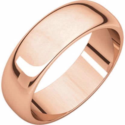 HR9.5:102:P 10kt Rose 6mm Half Round Band