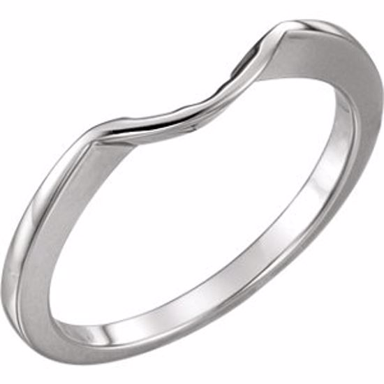 12720:2045130:P Platinum 6x4mm Band for Engagement Ring