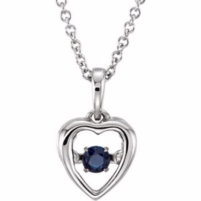 651376:70002:P 14kt White Blue Sapphire 18" Mystara® Necklace